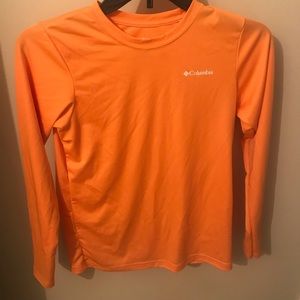 Columbia long Sleeve T-shirt-Orange